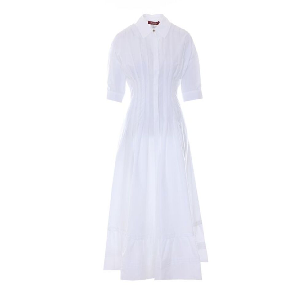 Max Mara Studio Women Cotton Poplin Dress Cera